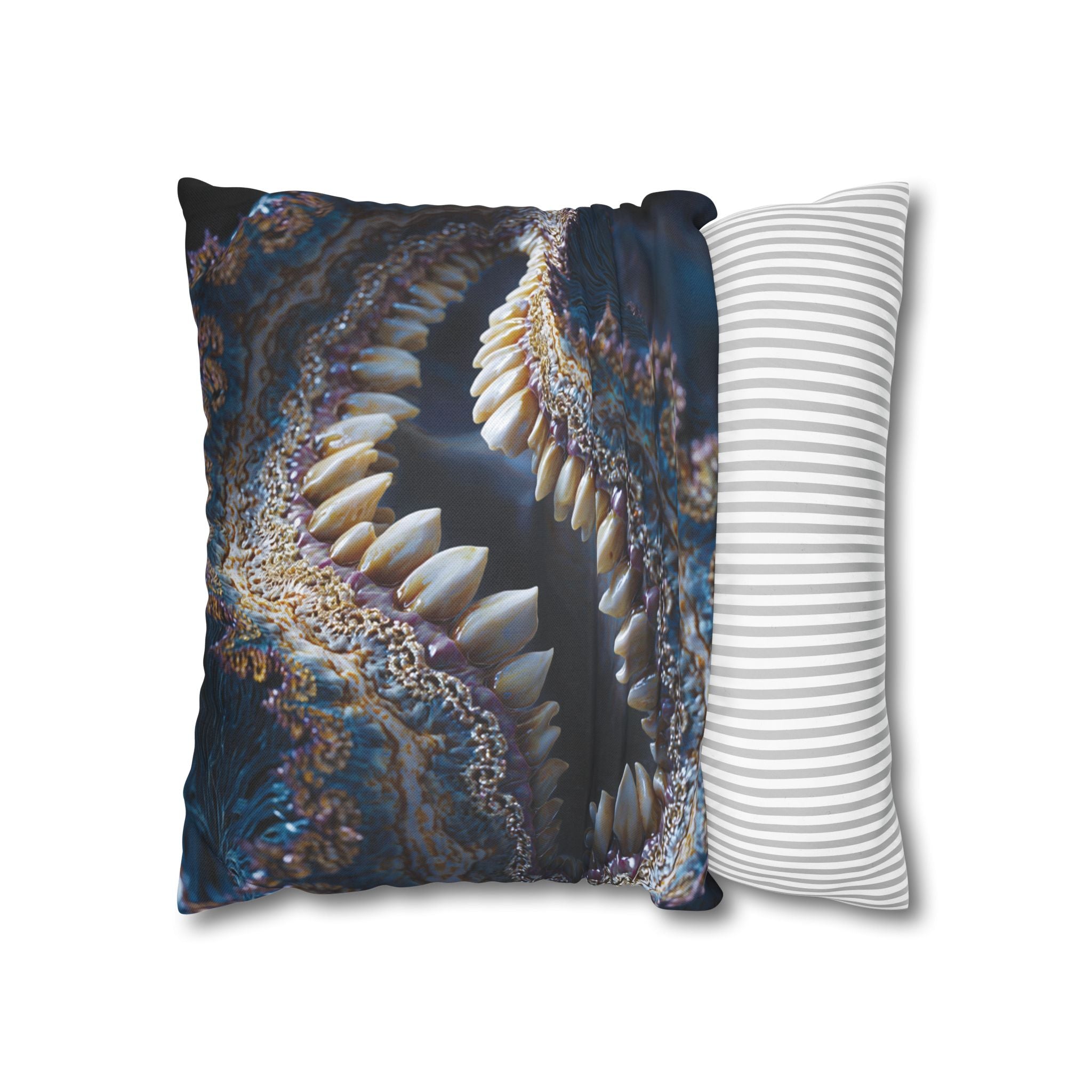 Abyssal Bite Spun Polyester Square Pillowcase