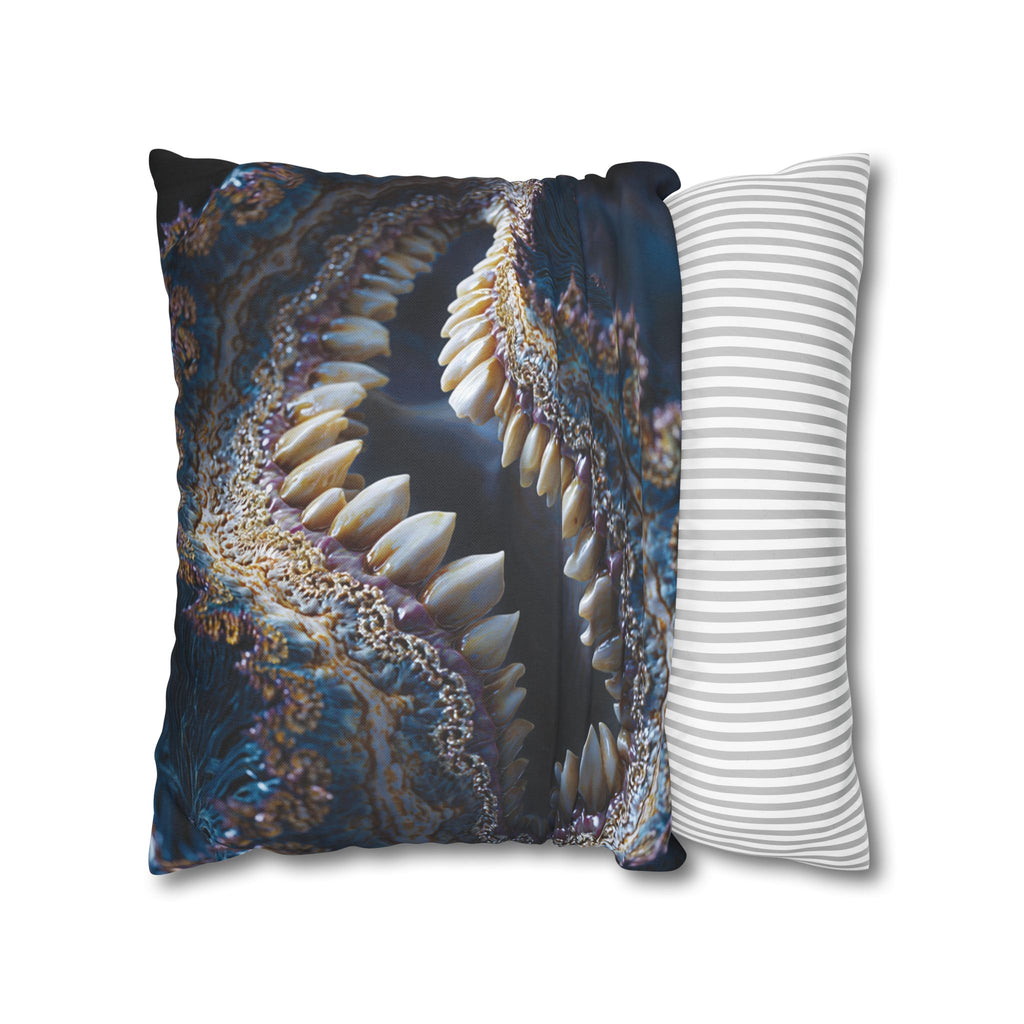 Abyssal Bite Spun Polyester Square Pillowcase