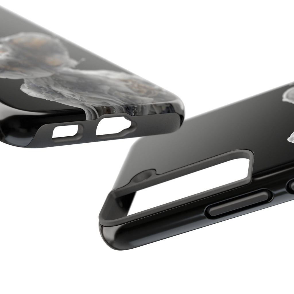 Ethereal Echo: Sculpted Fractal Hare | Tough Phone Case