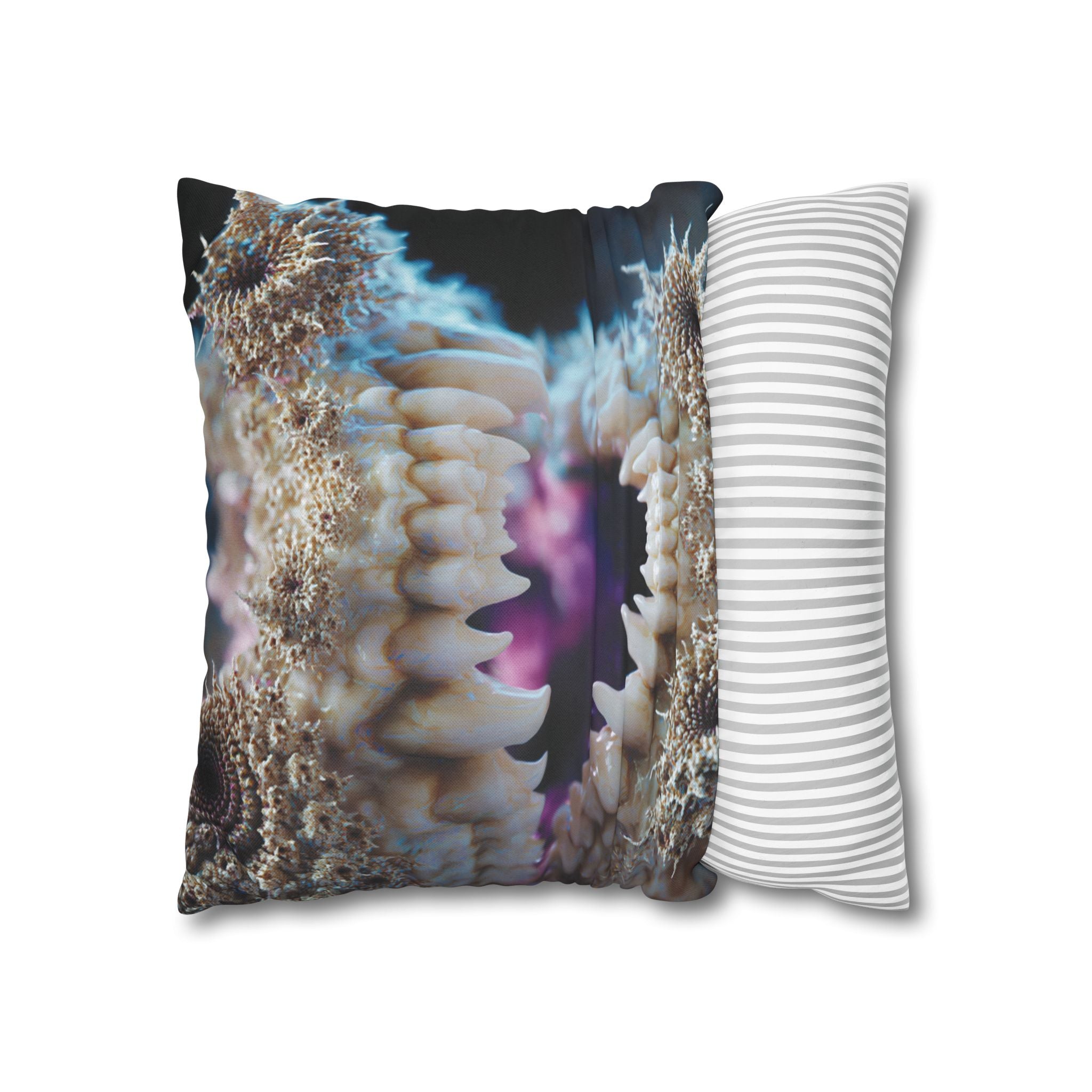 Abyssal Bite Spun Polyester Square Pillowcase