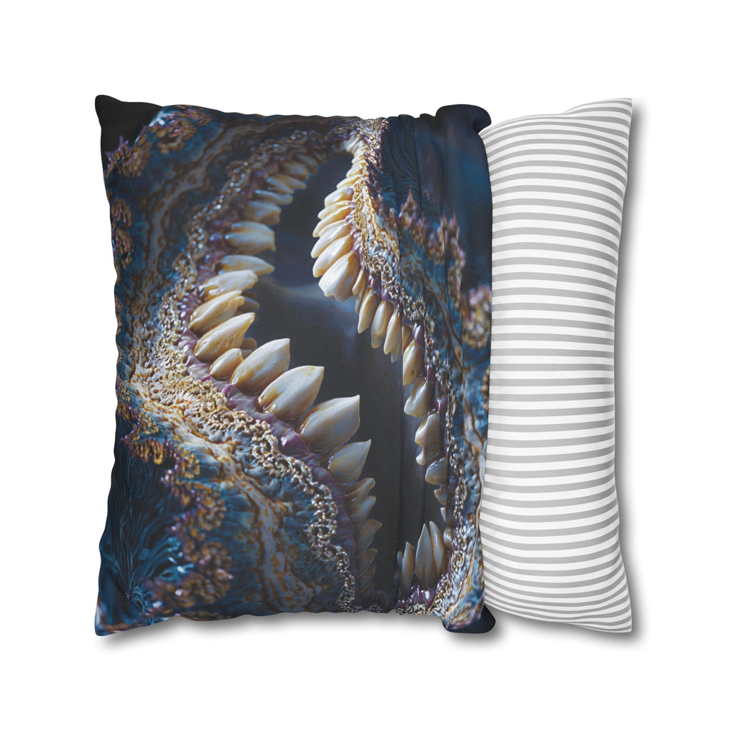 Abyssal Bite Spun Polyester Square Pillowcase