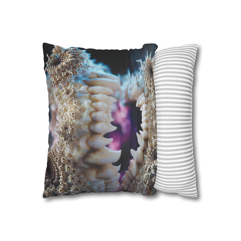 Abyssal Bite Spun Polyester Square Pillowcase