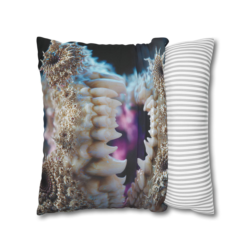 Abyssal Bite Spun Polyester Square Pillowcase
