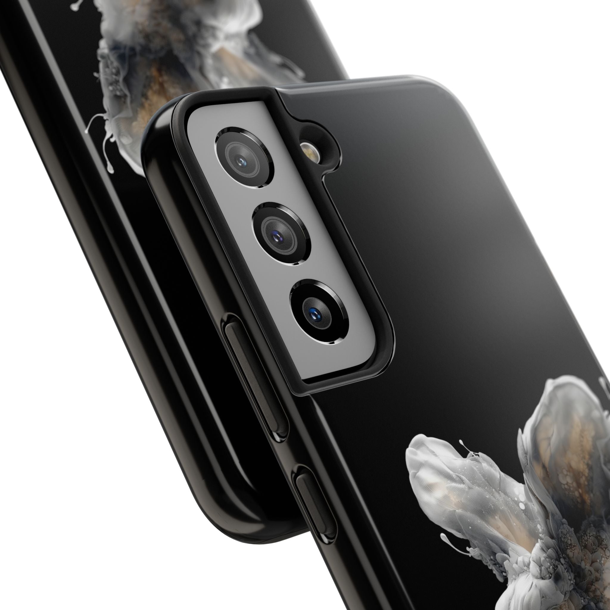 Ethereal Echo: Sculpted Fractal Hare | Tough Phone Case