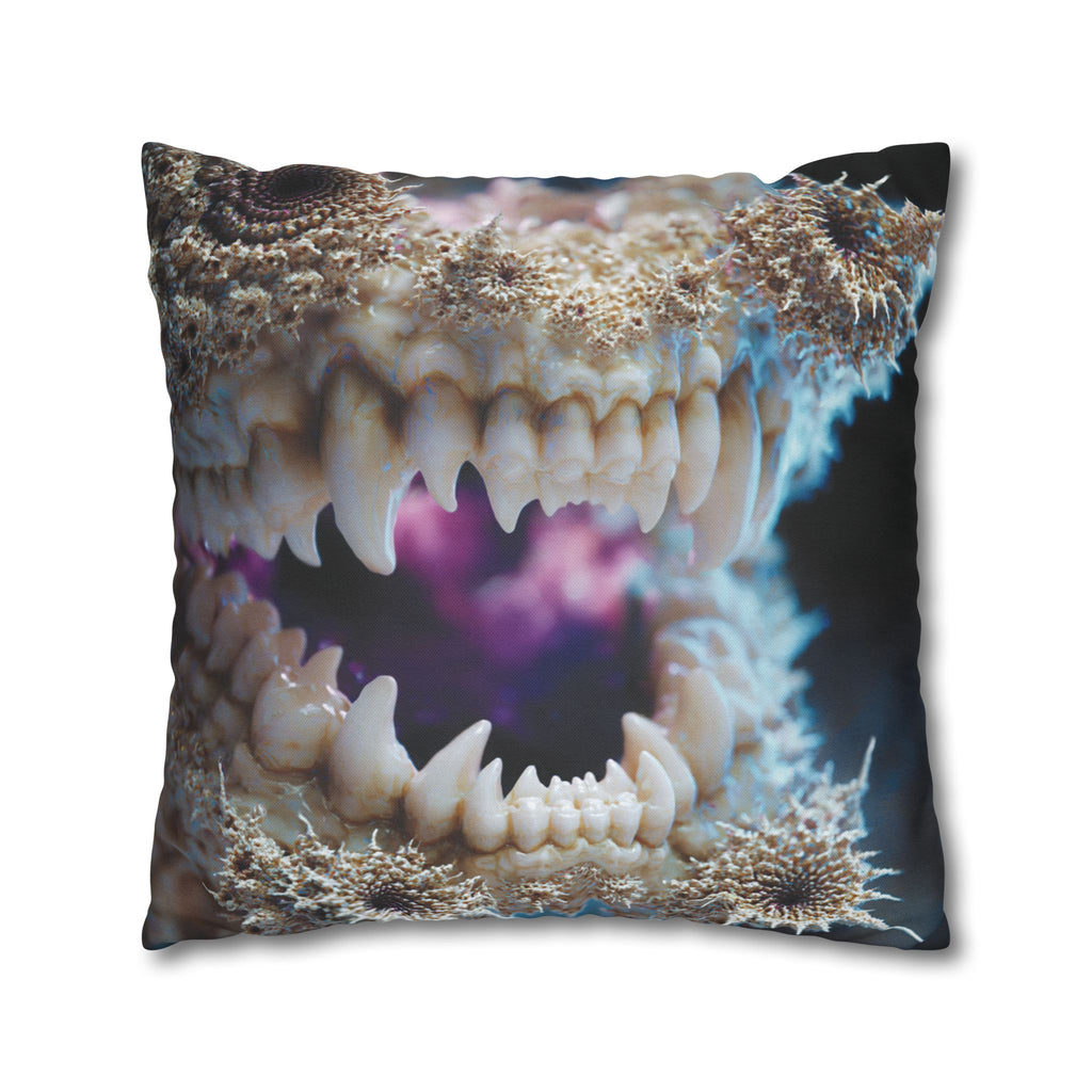 Abyssal Bite Spun Polyester Square Pillowcase