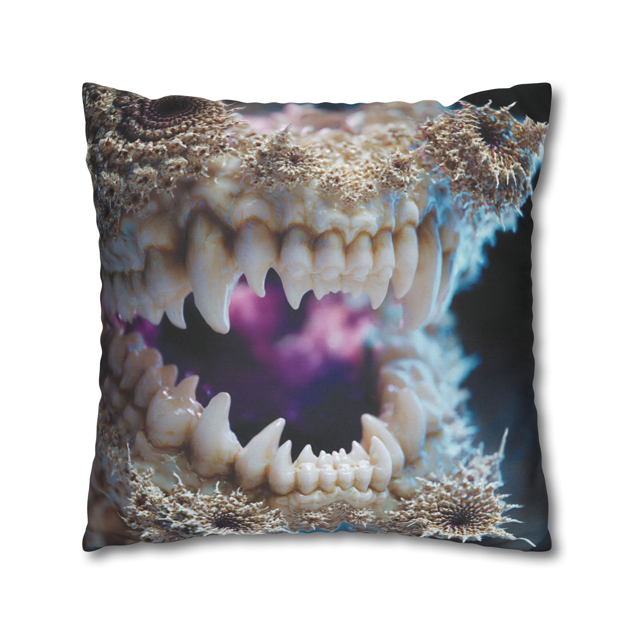 Abyssal Bite Spun Polyester Square Pillowcase
