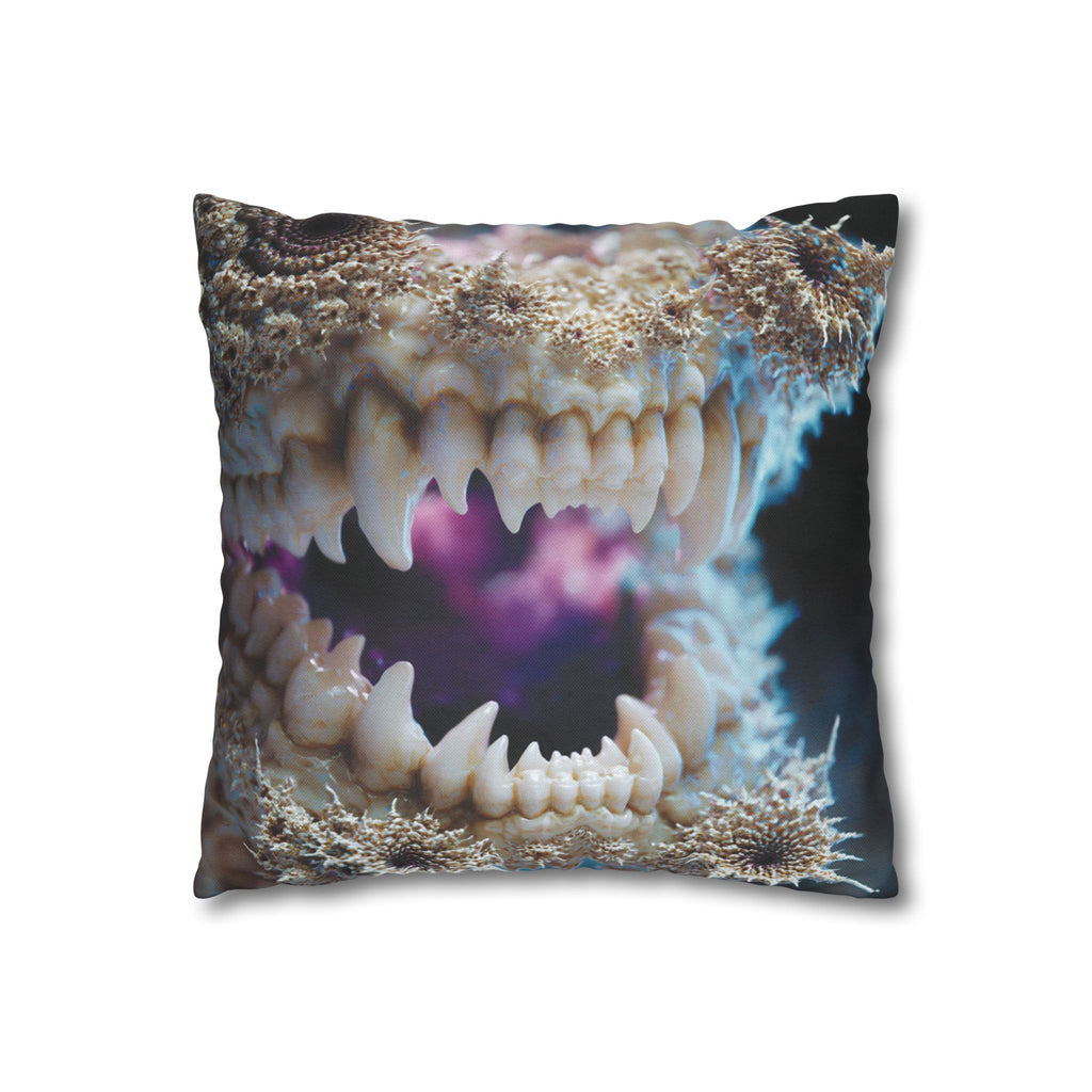 Abyssal Bite Spun Polyester Square Pillowcase