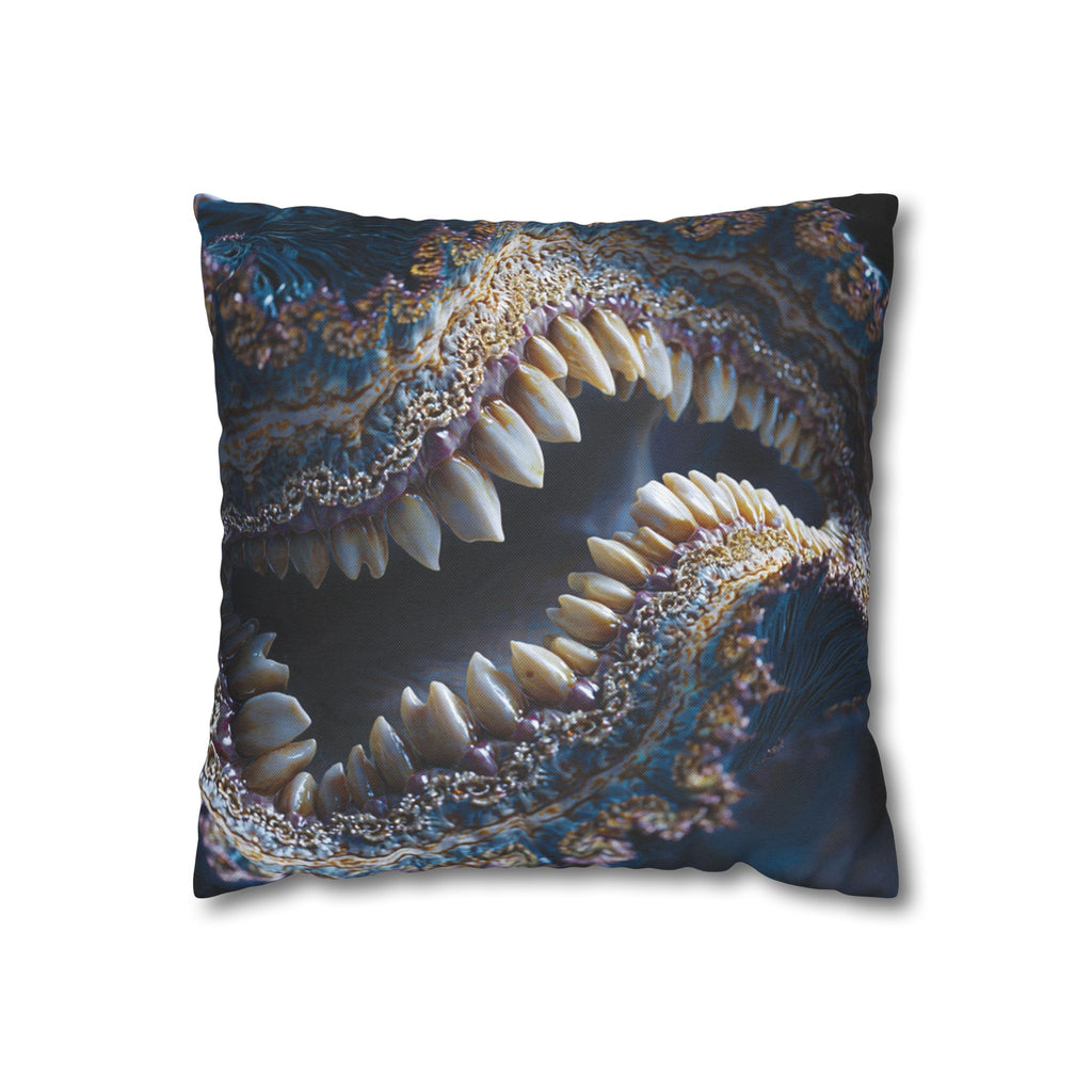Abyssal Bite Spun Polyester Square Pillowcase