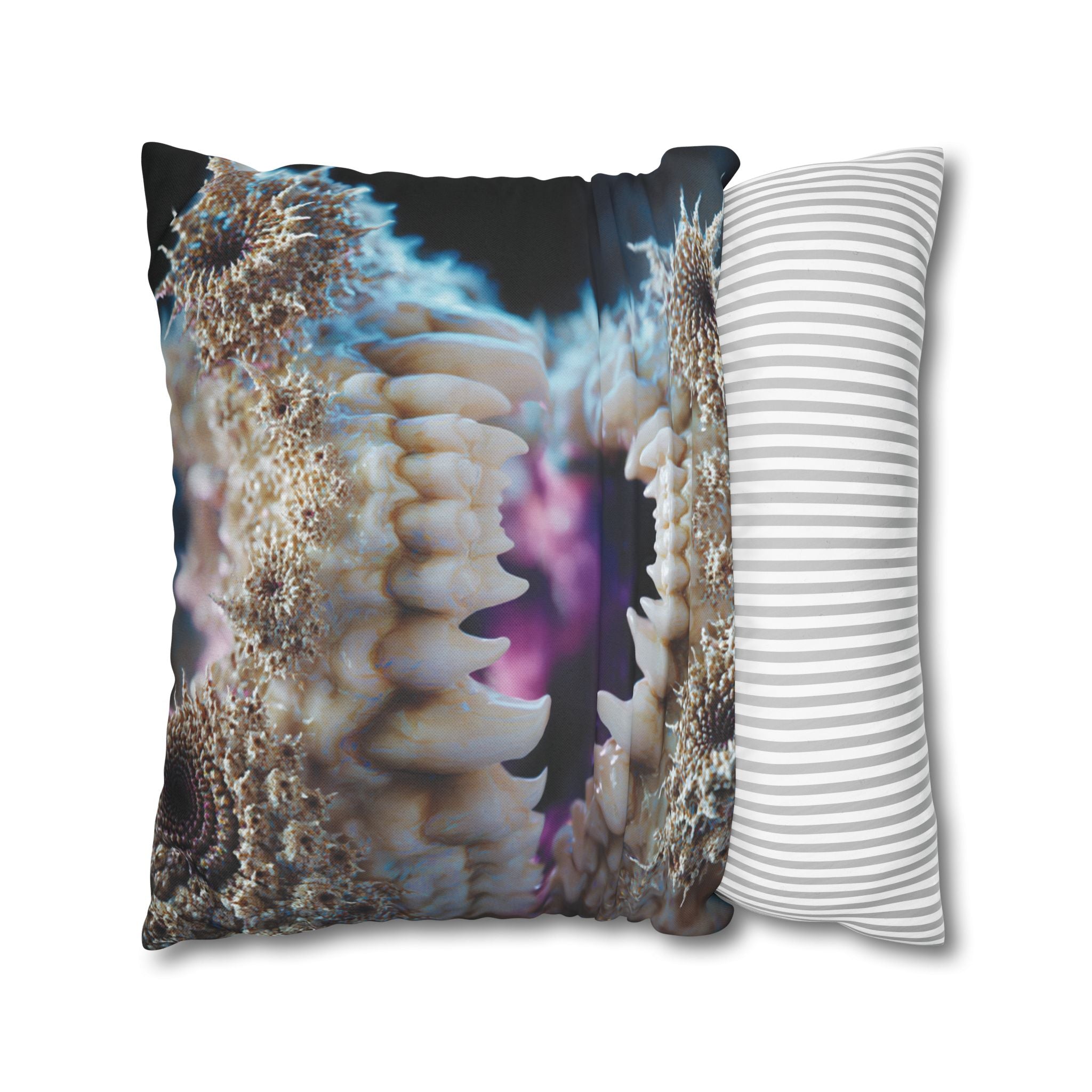 Abyssal Bite Spun Polyester Square Pillowcase